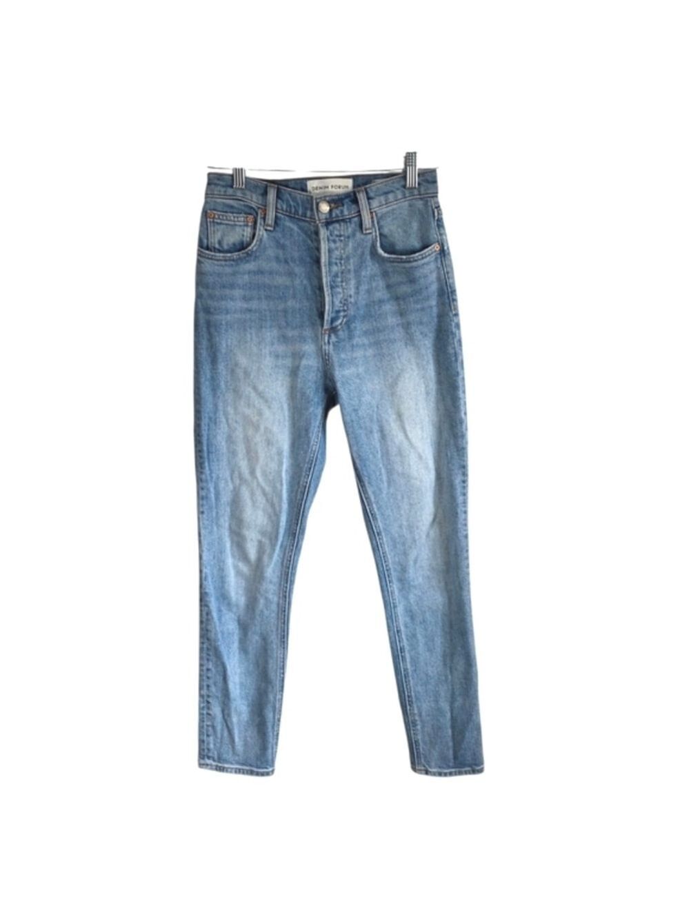 Denim ForumThe Yoko High Rise Slim Denim Jeans Button Fly SZ 25